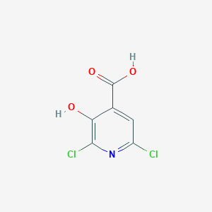 molecular formula C6H3Cl2NO3 B068583 2,6-Dichloro-3-hydroxyisonicotinic acid CAS No. 185422-96-2