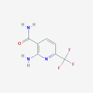 molecular formula C7H6F3N3O B068586 2-Amino-6-(trifluoromethyl)nicotinamide CAS No. 191478-53-2