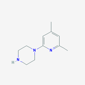 molecular formula C11H17N3 B068603 1-(4,6-Dimethylpyridin-2-YL)piperazine CAS No. 163613-83-0