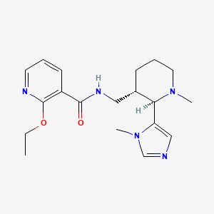 molecular formula C19H27N5O2 B6861482 2-ethoxy-N-[[(2R,3S)-1-methyl-2-(3-methylimidazol-4-yl)piperidin-3-yl]methyl]pyridine-3-carboxamide 