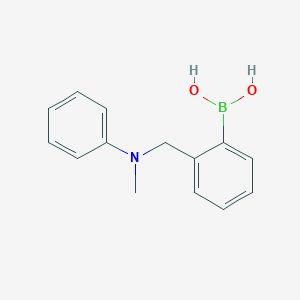 molecular formula C14H16BNO2 B068619 [2-[(N-甲基苯胺)甲基]苯基]硼酸 CAS No. 172940-58-8