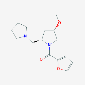 molecular formula C15H22N2O3 B6861933 furan-2-yl-[(2S,4S)-4-methoxy-2-(pyrrolidin-1-ylmethyl)pyrrolidin-1-yl]methanone 