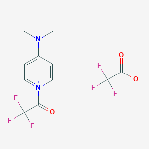 molecular formula C11H10F6N2O3 B068620 1-(三氟乙酰)-4-(二甲氨基)吡啶三氟乙酸盐 CAS No. 181828-01-3