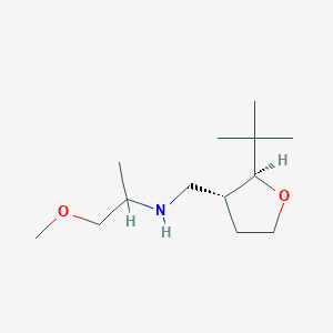 molecular formula C13H27NO2 B6862242 N-[[(2S,3R)-2-tert-butyloxolan-3-yl]methyl]-1-methoxypropan-2-amine 
