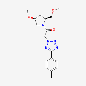 molecular formula C17H23N5O3 B6862433 1-[(2S,4S)-4-methoxy-2-(methoxymethyl)pyrrolidin-1-yl]-2-[5-(4-methylphenyl)tetrazol-2-yl]ethanone 