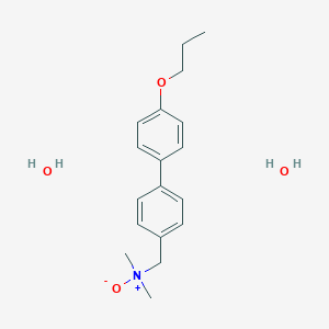 molecular formula C18H27NO4 B068629 4'-Propoxybiphenyl-4-methyl-N,N-dimethylamineoxide CAS No. 162439-90-9