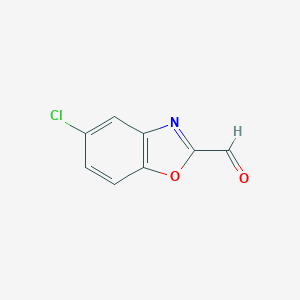 molecular formula C8H4ClNO2 B068640 5-Chlorobenzo[D]oxazole-2-carbaldehyde CAS No. 190834-63-0