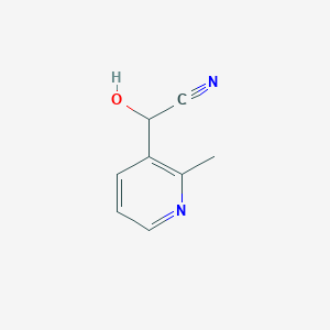 molecular formula C8H8N2O B068641 2-Hydroxy-2-(2-methylpyridin-3-yl)acetonitrile CAS No. 190249-18-4