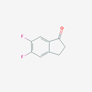 molecular formula C9H6F2O B068645 5,6-Difluoro-1-indanone CAS No. 161712-77-2