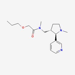 molecular formula C17H27N3O2 B6866280 N-methyl-N-[[(2R,3S)-1-methyl-2-pyridin-3-ylpyrrolidin-3-yl]methyl]-2-propoxyacetamide 