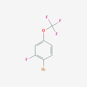 molecular formula C7H3BrF4O B068666 1-Bromo-2-fluoro-4-(trifluoromethoxy)benzene CAS No. 168971-68-4