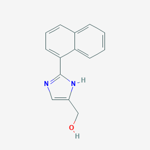 molecular formula C14H12N2O B068667 [2-(Naphthalen-1-yl)-1H-imidazol-5-yl]methanol CAS No. 179333-65-4