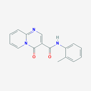 molecular formula C16H13N3O2 B068680 N-(2-methylphenyl)-4-oxopyrido[1,2-a]pyrimidine-3-carboxamide CAS No. 172753-14-9
