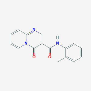 molecular formula C16H13N3O2 B068680 N-(2-methylphenyl)-4-oxo-4H-pyrido[1,2-a]pyrimidine-3-carboxamide CAS No. 172753-14-9
