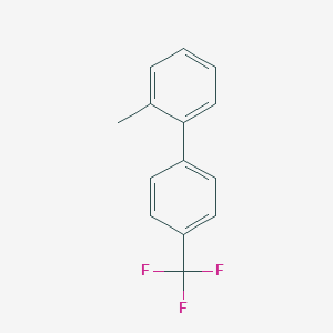 molecular formula C14H11F3 B068689 2-Methyl-4'-(trifluoromethyl)-1,1'-biphenyl CAS No. 167021-49-0