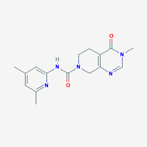 molecular formula C16H19N5O2 B6869179 N-(4,6-dimethylpyridin-2-yl)-3-methyl-4-oxo-6,8-dihydro-5H-pyrido[3,4-d]pyrimidine-7-carboxamide 