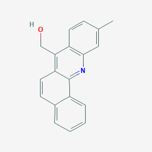 molecular formula C19H15NO B068693 7-Hydroxymethyl-10-methylbenz(c)acridine CAS No. 160543-06-6