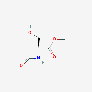 methyl (2S)-2-(hydroxymethyl)-4-oxoazetidine-2-carboxylate