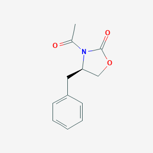 molecular formula C12H13NO3 B068712 (R)-3-Acetyl-4-benzyloxazolidin-2-one CAS No. 184363-65-3