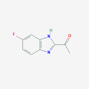molecular formula C9H7FN2O B068715 1-(6-Fluoro-1H-benzimidazol-2-yl)ethanone CAS No. 177407-11-3