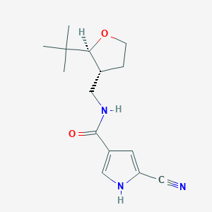 molecular formula C15H21N3O2 B6871671 N-[[(2S,3R)-2-tert-butyloxolan-3-yl]methyl]-5-cyano-1H-pyrrole-3-carboxamide 