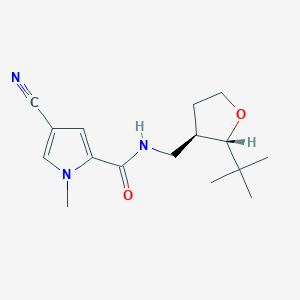 molecular formula C16H23N3O2 B6871784 N-[[(2S,3R)-2-tert-butyloxolan-3-yl]methyl]-4-cyano-1-methylpyrrole-2-carboxamide 