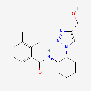 molecular formula C18H24N4O2 B6872031 N-[(1S,2R)-2-[4-(hydroxymethyl)triazol-1-yl]cyclohexyl]-2,3-dimethylbenzamide 