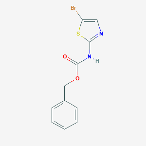 molecular formula C11H9BrN2O2S B068724 benzyl N-(5-bromo-1,3-thiazol-2-yl)carbamate CAS No. 175592-55-9