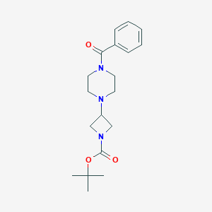 Tert-butyl 3-(4-benzoylpiperazin-1-yl)azetidine-1-carboxylate