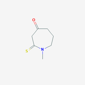 1-Methyl-2-sulfanylideneazepan-4-one