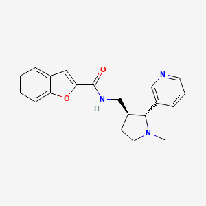 molecular formula C20H21N3O2 B6874248 N-[[(2R,3S)-1-methyl-2-pyridin-3-ylpyrrolidin-3-yl]methyl]-1-benzofuran-2-carboxamide 