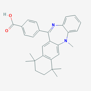 4-(5,7,7,10,10-Pentamethyl-8,9-dihydronaphtho[2,3-b][1,5]benzodiazepin-12-yl)benzoic acid