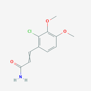 molecular formula C11H12ClNO3 B068752 3-(2-Chloro-3,4-dimethoxyphenyl)prop-2-enamide CAS No. 175135-98-5