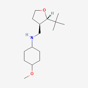 molecular formula C16H31NO2 B6875440 N-[[(2S,3R)-2-tert-butyloxolan-3-yl]methyl]-4-methoxycyclohexan-1-amine 