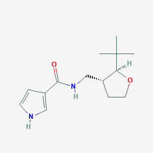 molecular formula C14H22N2O2 B6875533 N-[[(2S,3R)-2-tert-butyloxolan-3-yl]methyl]-1H-pyrrole-3-carboxamide 