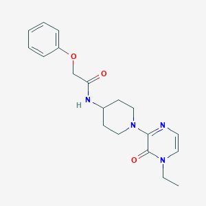 molecular formula C19H24N4O3 B6875709 N-[1-(4-ethyl-3-oxopyrazin-2-yl)piperidin-4-yl]-2-phenoxyacetamide 