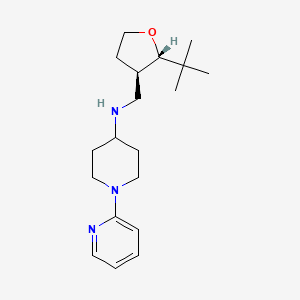 molecular formula C19H31N3O B6875752 N-[[(2S,3R)-2-tert-butyloxolan-3-yl]methyl]-1-pyridin-2-ylpiperidin-4-amine 