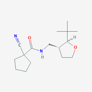 molecular formula C16H26N2O2 B6875792 N-[[(2S,3R)-2-tert-butyloxolan-3-yl]methyl]-1-cyanocyclopentane-1-carboxamide 