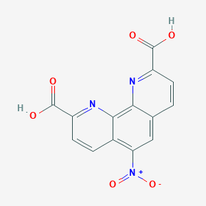 molecular formula C14H7N3O6 B068767 5-nitro-1,10-phenanthroline-2,9-dicarboxylic Acid CAS No. 164394-23-4