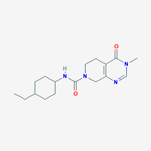 molecular formula C17H26N4O2 B6876818 N-(4-ethylcyclohexyl)-3-methyl-4-oxo-6,8-dihydro-5H-pyrido[3,4-d]pyrimidine-7-carboxamide 