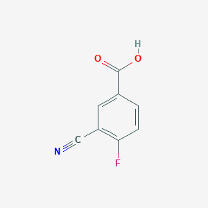 molecular formula C8H4FNO2 B068771 3-Cyano-4-fluorobenzoic acid CAS No. 171050-06-9