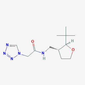 molecular formula C12H21N5O2 B6877278 N-[[(2S,3R)-2-tert-butyloxolan-3-yl]methyl]-2-(tetrazol-1-yl)acetamide 