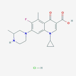 molecular formula C19H23ClFN3O3 B068773 Grepafloxacin hydrochloride CAS No. 161967-81-3