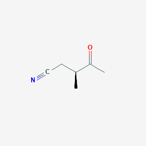 (3S)-3-Methyl-4-oxopentanenitrile