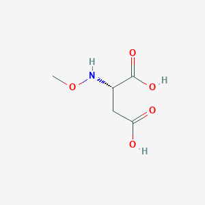 molecular formula C5H9NO5 B068775 (2S)-2-(methoxyamino)butanedioic acid CAS No. 189282-87-9