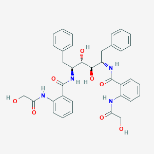 L-Altritol, 1,2,5,6-tetradeoxy-2,5-bis((2-((hydroxyacetyl)amino)benzoyl)amino)-1,6-diphenyl-