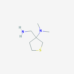 3-(aminomethyl)-N,N-dimethylthiolan-3-amine
