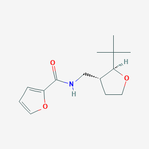 molecular formula C14H21NO3 B6878652 N-[[(2S,3R)-2-tert-butyloxolan-3-yl]methyl]furan-2-carboxamide 
