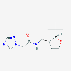 molecular formula C13H22N4O2 B6878659 N-[[(2S,3R)-2-tert-butyloxolan-3-yl]methyl]-2-(1,2,4-triazol-1-yl)acetamide 