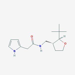 molecular formula C15H24N2O2 B6878958 N-[[(2S,3R)-2-tert-butyloxolan-3-yl]methyl]-2-(1H-pyrrol-2-yl)acetamide 